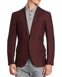 Brunello Cucinelli Slim Fit Linen Wool Silk Jacket