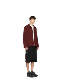 Song For The Mute Burgundy Patch Pocket Jacket