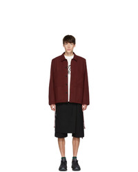 Song For The Mute Burgundy Patch Pocket Jacket