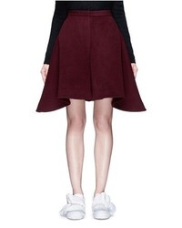 Xiao Li Fly Back Felted Wool Blend Shorts