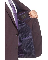 Ted Baker London Trim Fit Solid Wool Suit