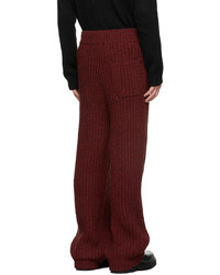 Marni Red Rib Knit Lounge Pants