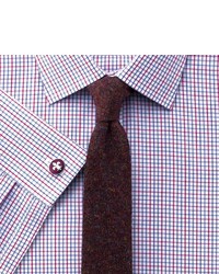 Charles Tyrwhitt Handmade Slim Burgundy Knitted Tie