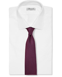 Charvet Houndstooth Silk And Wool Blend Tie