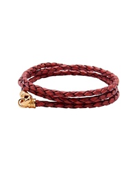 Nialaya Leather Wraparound Bracelet