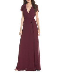 Burgundy Wrap Dresses for Women | Lookastic