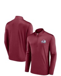 FANATICS Branded Burgundy Colorado Avalanche Underdog Mindset Quarter Zip Jacket At Nordstrom