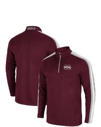 Colosseum Maroon Mississippi State Bulldogs 1955 Quarter Zip Jacket At Nordstrom
