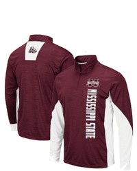 Colosseum Maroon Mississippi State Bulldogs Bart Windshirt Quarter Zip Jacket