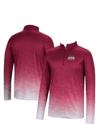 Colosseum Maroon Mississippi State Bulldogs Walter Quarter Zip Windshirt At Nordstrom