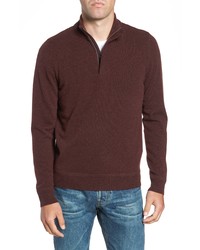 Nordstrom Men's Shop Regular Fit Quarter Zip Cashmere Sweater