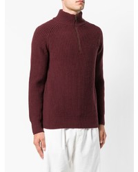 Closed Ribbed Long Sleeve Sweater
