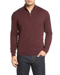 Nordstrom Shop Half Zip Cotton Cashmere Pullover