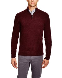 Bloomingdale's The Store At Zip Mock Cashmere Sweater