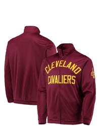 G-III SPORTS BY CARL BANKS Wine Cleveland Cavaliers Pregame Track Full Zip Jacket In Red At Nordstrom