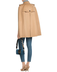 Burberry Wool Cape With Cashmere