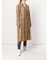 Stella McCartney Check Double Breasted Coat