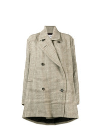 Vivienne Westwood Checked Double Breasted Swing Coat