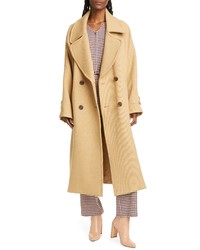 Sea Amber Double Breasted Wool Coat