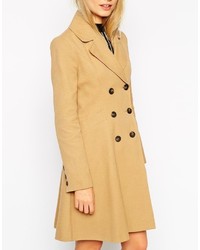 Asos Collection Skater Coat With Double Breast Button Detail