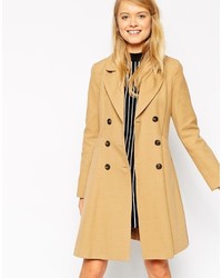 Asos Collection Skater Coat With Double Breast Button Detail