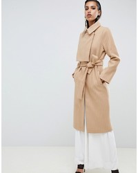 Lavish Alice Asymmetric Wool Coat With Storm Flap