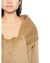 Sportmax Bow Detail Alpaca Wool Coat