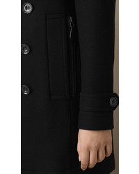 Burberry Short Double Wool Twill Trench Coat