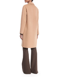 Theory Cerlita Double Face Woolcashmere Coat Camel