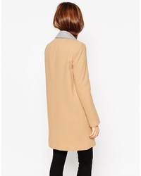 Asos Collection Coat With Contrast Collar