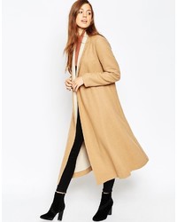 Asos Collection Oversized Coat With Contrast Shawl Collar