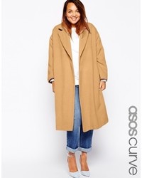 Asos Curve Coat In Relaxed Fit