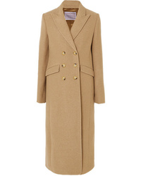 ALEXACHUNG Double Breasted Boiled Wool Coat