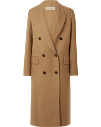Burberry Double Breasted Wool And Twill Coat