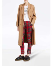 Burberry Double Camel Hair Tailored Coat