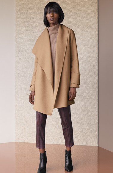 Vince Drape Front Wool Coat, $675 | Nordstrom | Lookastic