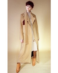 Flow The Label Camel Wool Blend Trench Coat