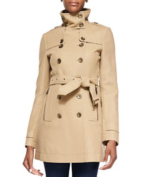 Burberry Funnel Collar Trench Coat