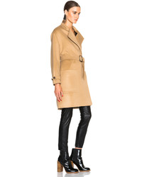 Burberry London Heronsby Oversized Wrap Coat With Patch Pocket