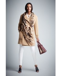 Burberry London Heronsby Wool Cashmere Wrap Coat