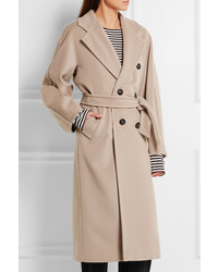 Max Mara Madame 101801 Wool And Cashmere Blend Coat Beige
