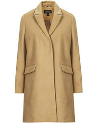 Topshop Neat Structured Coat With Slight Boyfriend Feel Front Pocket Flap Detail And Popper Fastenings 88% Polyester 10% Viscose 2% Elastane Dry Clean Only Length 85cm