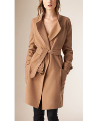 Burberry Relaxed Fit Wool Cashmere Coat