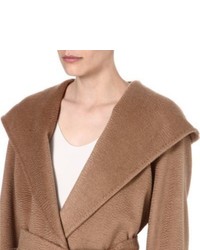 Max Mara Rialto Hooded Camel Hair Coat