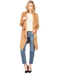 Soia & Kyo Samia Camel Double Face Belted Light Wool Coat