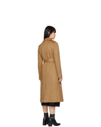 The Loom Tan Mohair And Wool Woven Coat