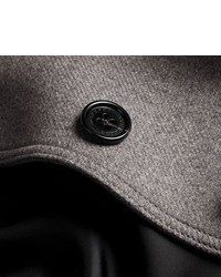Burberry Technical Wool Cashmere Funnel Neck Coat