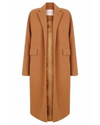 The 2nd Skin Co Camel Wool Maxi Coat