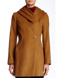 Trina Trina Turk Ameila Hooded Wool Blend Coat