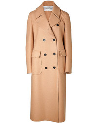 Valentino Wool Angora Double Breasted Coat